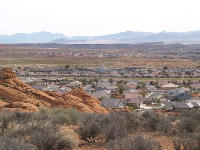 Red rock country in Washington County, Utah